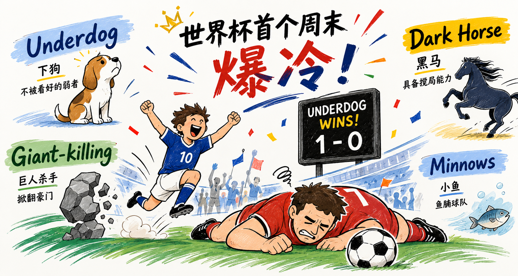 世界杯爆冷频出:外媒天天说的 Underdog,到底是什么梗?